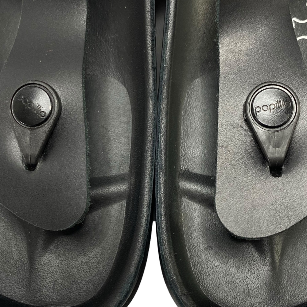 Birkenstock Black Women's Platform Toe-Post Sandals - Picture 13 of 16